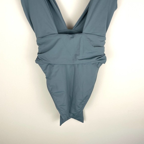 L*SPACE X Hanna Montazami Penelope One Piece Swimsuit Slated Glass Small New - Picture 11 of 15